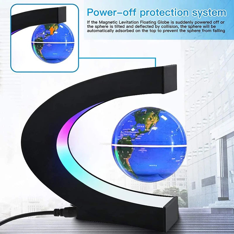 Magnetic Floating Levitation Globe LED World Map Electronic Antigravity Lamp Novelty Ball Light Home Decor Lamps Birthday Gifts